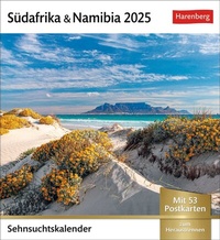 Abbildung von: Südafrika & Namibia Sehnsuchtskalender 2025 - Wochenkalender mit 53 Postkarten - Harenberg