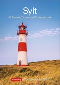 Cover: Sylt Wochenplaner 2025 - 53 Blatt mit Zitaten und Wochenchronik - Harenberg