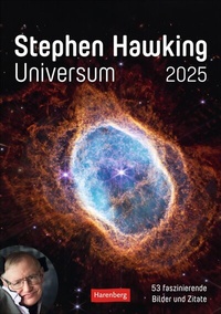 Bild vergrößern Bild: Stephen Hawking - Universum Wochenplaner 2025 - 53 faszinierende Bilder und Zitate - Harenberg