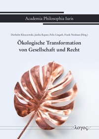 Abbildung von: Ökologische Transformation von Gesellschaft und Recht - Logos Berlin