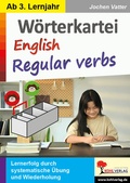 Cover: W&ouml;rterkartei English regular verbs - KOHL VERLAG Der Verlag mit dem Baum