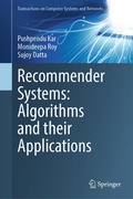 Cover: Recommender Systems: Algorithms and their Applications - Springer