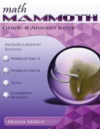 Abbildung von: Math Mammoth Grade 8 Answer Keys - Math Mammoth