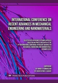 Cover: International Conference on Recent Advances in Mechanical Engineering and Nanomaterials - Trans Tech Publications Ltd