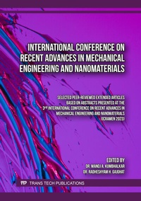 Abbildung von: International Conference on Recent Advances in Mechanical Engineering and Nanomaterials - Trans Tech Publications Ltd