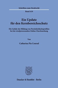 Abbildung von: Ein Update für den Kernbereichsschutz. - Duncker & Humblot