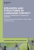 Cover: Speakers and Structures in Language Contact - De Gruyter Mouton