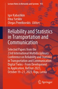 Enlarge image Cover: Reliability and Statistics in Transportation and Communication - Springer