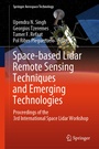 Cover: Space-based Lidar Remote Sensing Techniques and Emerging Technologies - Springer