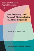 Cover: Less Frequently Used Research Methodologies in Applied Linguistics - John Benjamins Publishing Company