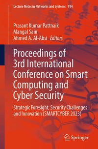 Enlarge image Cover: Proceedings of 3rd International Conference on Smart Computing and Cyber Security - Springer