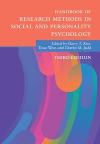 Enlarge image Cover: Handbook of Research Methods in Social and Personality Psychology - Cambridge University Press