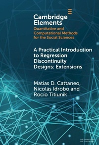 Enlarge image Cover: A Practical Introduction to Regression Discontinuity Designs - Cambridge University Press