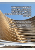 Cover: International Conference on Architecture, Materials and Construction (9th ICAMC) and Civil Engineering and Materials Science (8th ICCEMS) - Trans Tech Publications Ltd