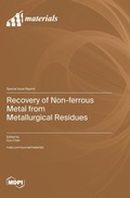 Cover: Recovery of Non-ferrous Metal from Metallurgical Residues - MDPI AG