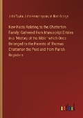 Cover: New Facts Relating to the Chatterton Family - Outlook Verlag