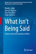 Cover: What Isn't Being Said - Springer