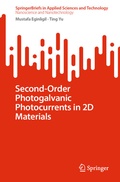 Cover: Second-Order Photogalvanic Photocurrents in 2D Materials - Springer