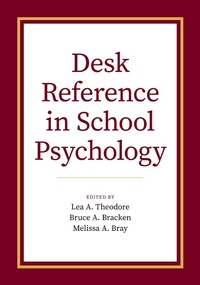 Abbildung von: Desk Reference in School Psychology - OUP eBook