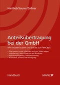 Cover: Anteils&uuml;bertragung bei der GmbH - Manz
