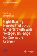 Cover: High Efficiency Non-isolated DC-DC Converters with Wide Voltage Gain Range for Renewable Energies - Springer