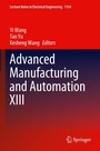 Cover: Advanced Manufacturing and Automation XIII - Springer