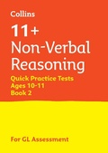 Cover: 11+ Non-Verbal Reasoning Quick Practice Tests Age 10-11 (Year 6) Book 2 - Collins