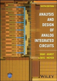 Bild vergrößern Bild: Analysis and Design of Analog Integrated Circuits - Wiley