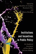 Cover: Institutions and Incentives in Public Policy - Rowman & Littlefield Publishers