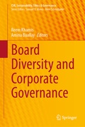 Cover: Board Diversity and Corporate Governance - Springer