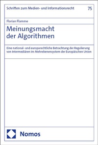 Abbildung von: Meinungsmacht der Algorithmen - Nomos