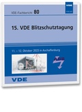 Cover: VDE-Fb. 80: 15. VDE Blitzschutztagung, - VDE Verlag