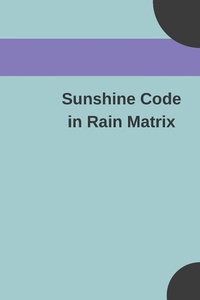 Abbildung von: Sunshine Code in Rain Matrix - WD PUBLISHER