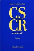 Cover: Code suisse de la circulation routi&egrave;re comment&eacute; (CS CR) - Helbing & Lichtenhahn