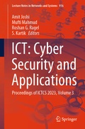 Cover: ICT: Cyber Security and Applications - Springer
