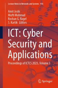 Enlarge image Cover: ICT: Cyber Security and Applications - Springer