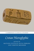 Cover: Cretan Hieroglyphic - Cambridge University Press