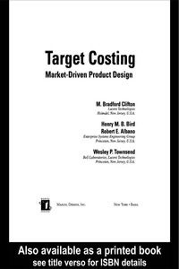 Abbildung von: Target Costing - CRC Press