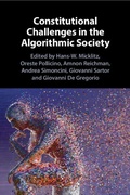 Cover: Constitutional Challenges in the Algorithmic Society - Cambridge University Press