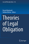 Cover: Theories of Legal Obligation - Springer