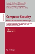 Cover: Computer Security. ESORICS 2023 International Workshops - Springer