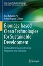 Cover: Biomass-based Clean Technologies for Sustainable Development - Springer