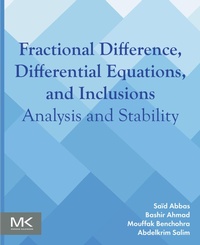 Enlarge image Cover: Fractional Difference, Differential Equations, and Inclusions - Morgan Kaufmann