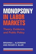 Cover: Monopsony in Labor Markets - Cambridge University Press