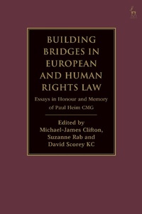 Abbildung von: Building Bridges in European and Human Rights Law - Hart Publishing