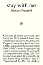 Cover: Stay with Me - And Other Stories