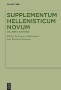 Cover: Supplementum Hellenisticum Novum - De Gruyter