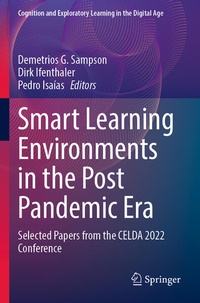 Enlarge image Cover: Smart Learning Environments in the Post Pandemic Era - Springer