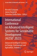 Cover: International Conference on Advanced Intelligent Systems for Sustainable Development (AI2SD'2023) - Springer
