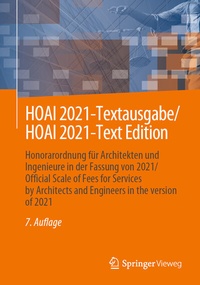 Abbildung von: HOAI 2021-Textausgabe/HOAI 2021-Text Edition - Springer Vieweg